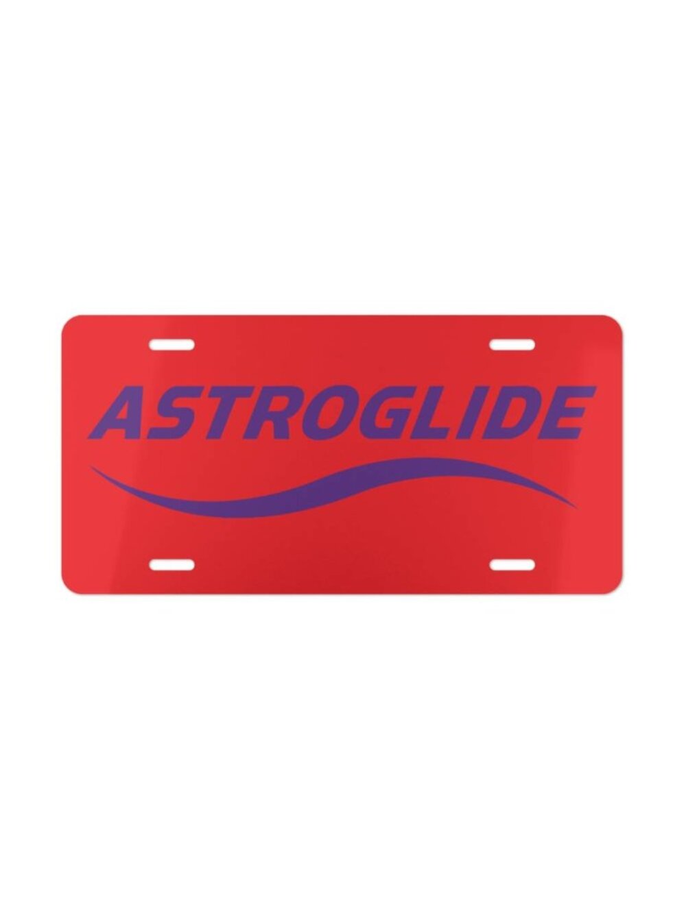 ASTROGLIDE Logo Vanity License Plate American Funny USA